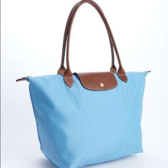 Longchamp Le Pliage Arctic Blue Medium 